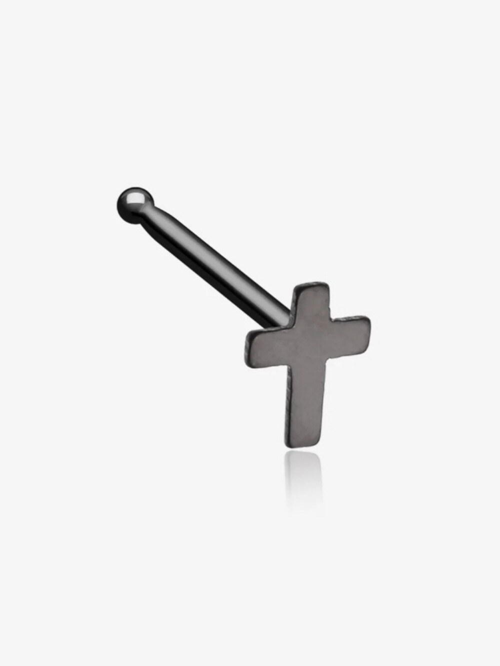 Cross Nose Stud Ring